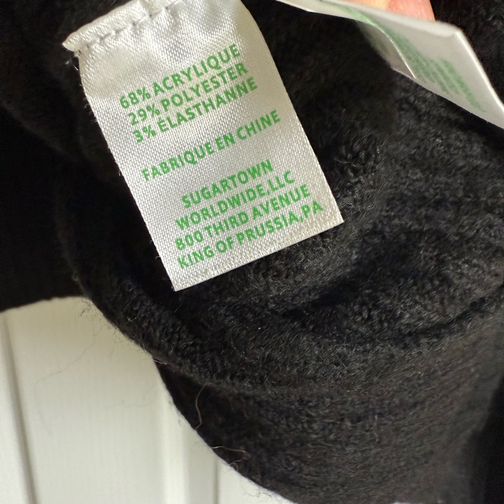 Lilly Pulitzer Black Sweater with Pink Label - Picture 4 of 5